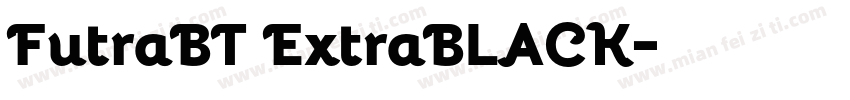 FutraBT ExtraBLACK字体转换